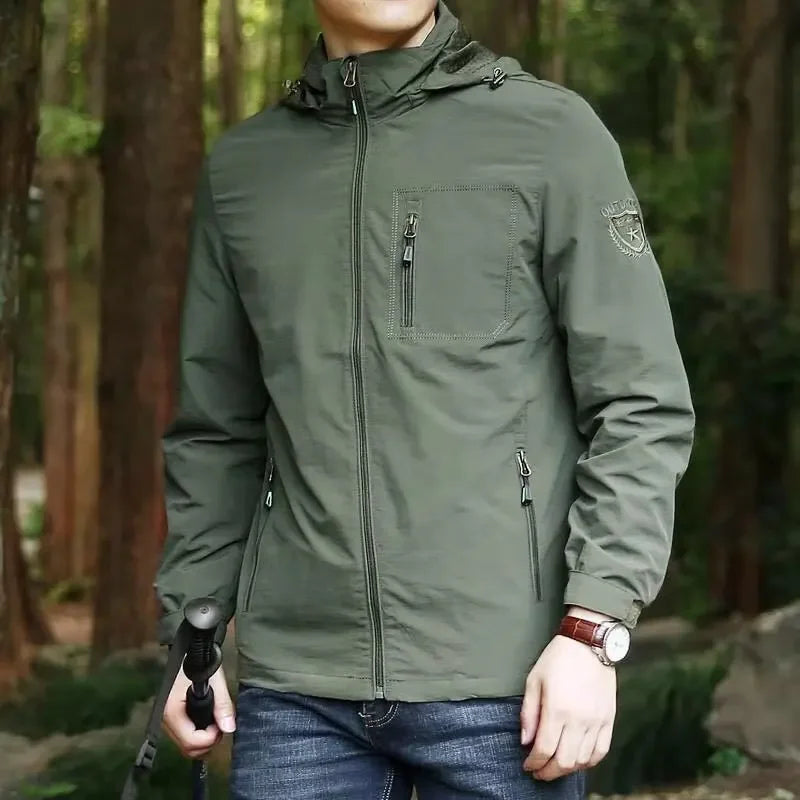 Men Outdoor Windproof Hiking Jackets