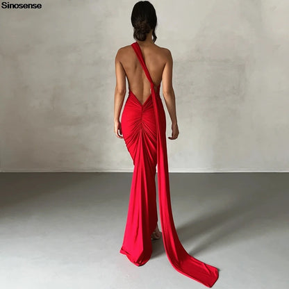 Womens Elegant Evening Party Cocktail Long Dress
