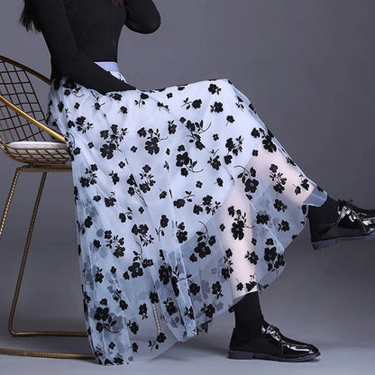 Korean Women Tulle Skirt Fashion Summer Hook