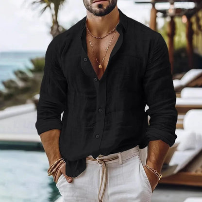 Cotton Linen Shirt for Men