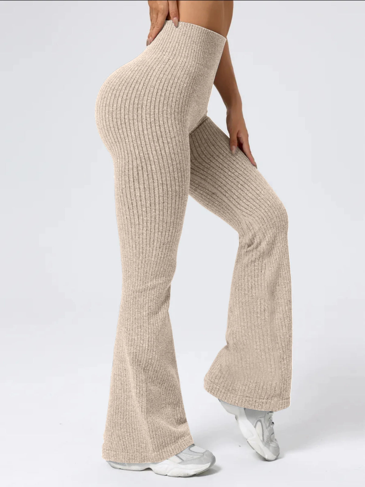 Women's High-Waist Bell Bottom Pants