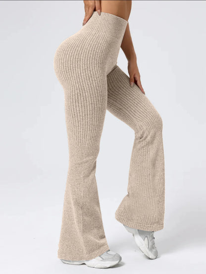 Women's High-Waist Bell Bottom Pants