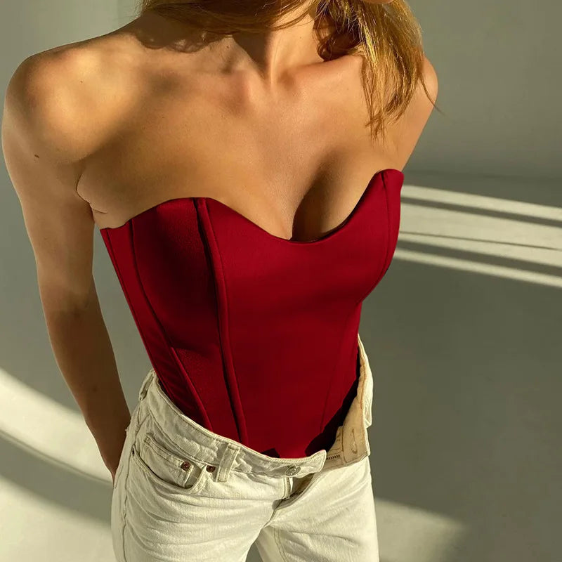 Solid Sleeveless Slim Skinny Top