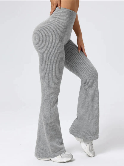 Women's High-Waist Bell Bottom Pants