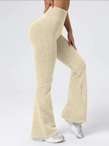 Women's High-Waist Bell Bottom Pants