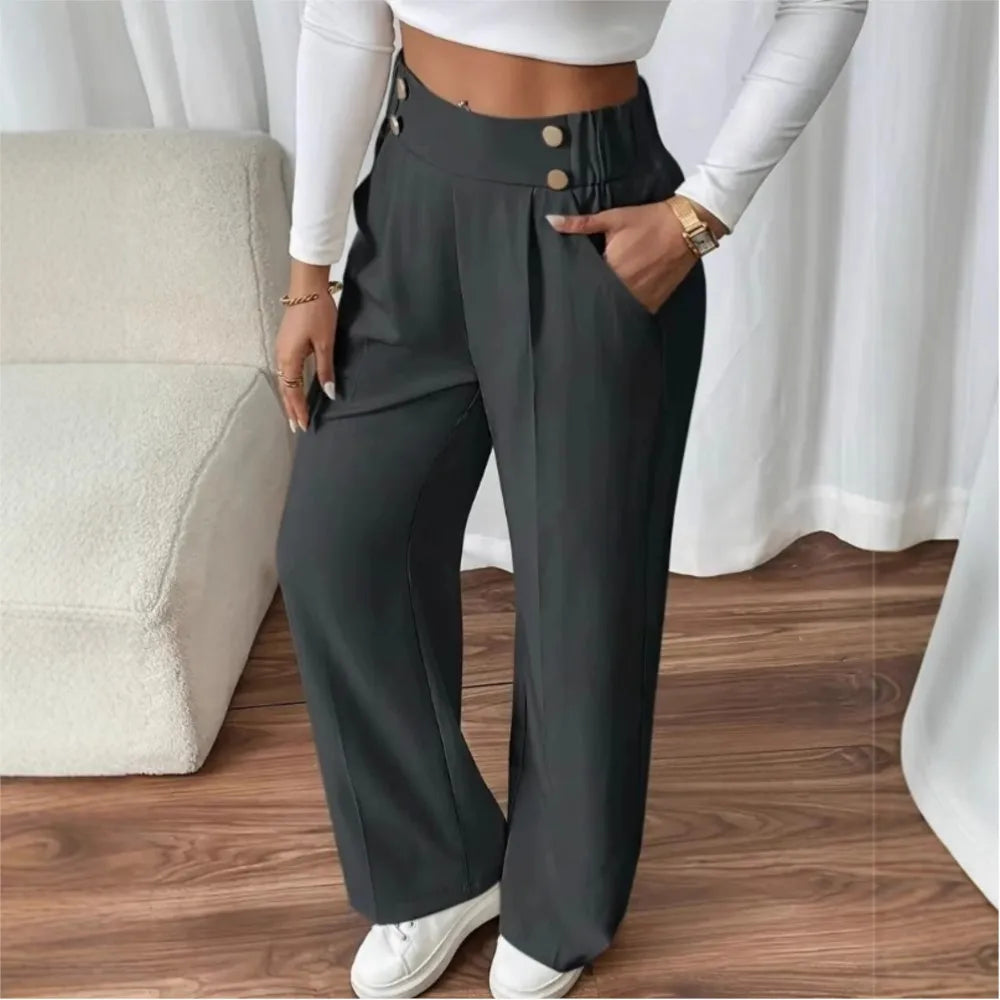 Women's Trousers Casual High-waisted Trousers