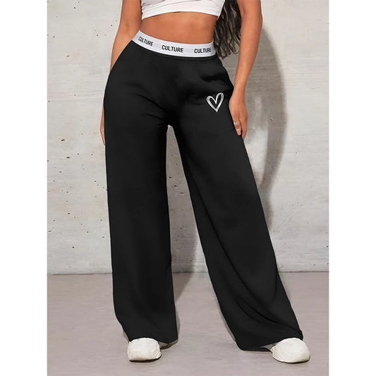 Women's Trousers Casual Loose Love